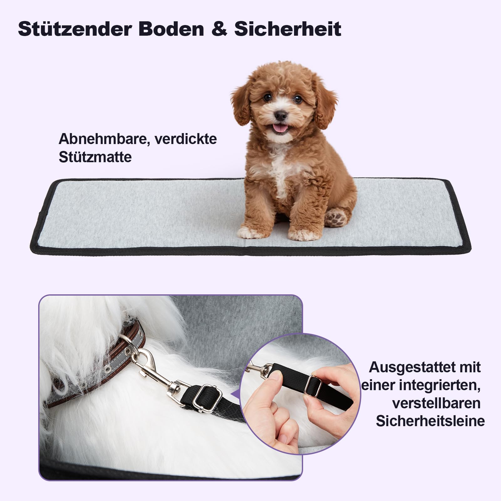 Ownpets Große Hundetragetasche, Träger mit Taschen für Mittelgroße Welpen, Flugzeuggenehmigt, Passt für bis zu 10 kg, Katzen- & Hundetragtasche, Hände-freie Haustier-Tragtasche für Frauen