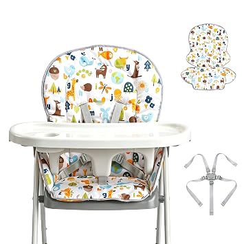 High Chair Cover Replacement Fit for Graco Evenflo with High Chair Straps