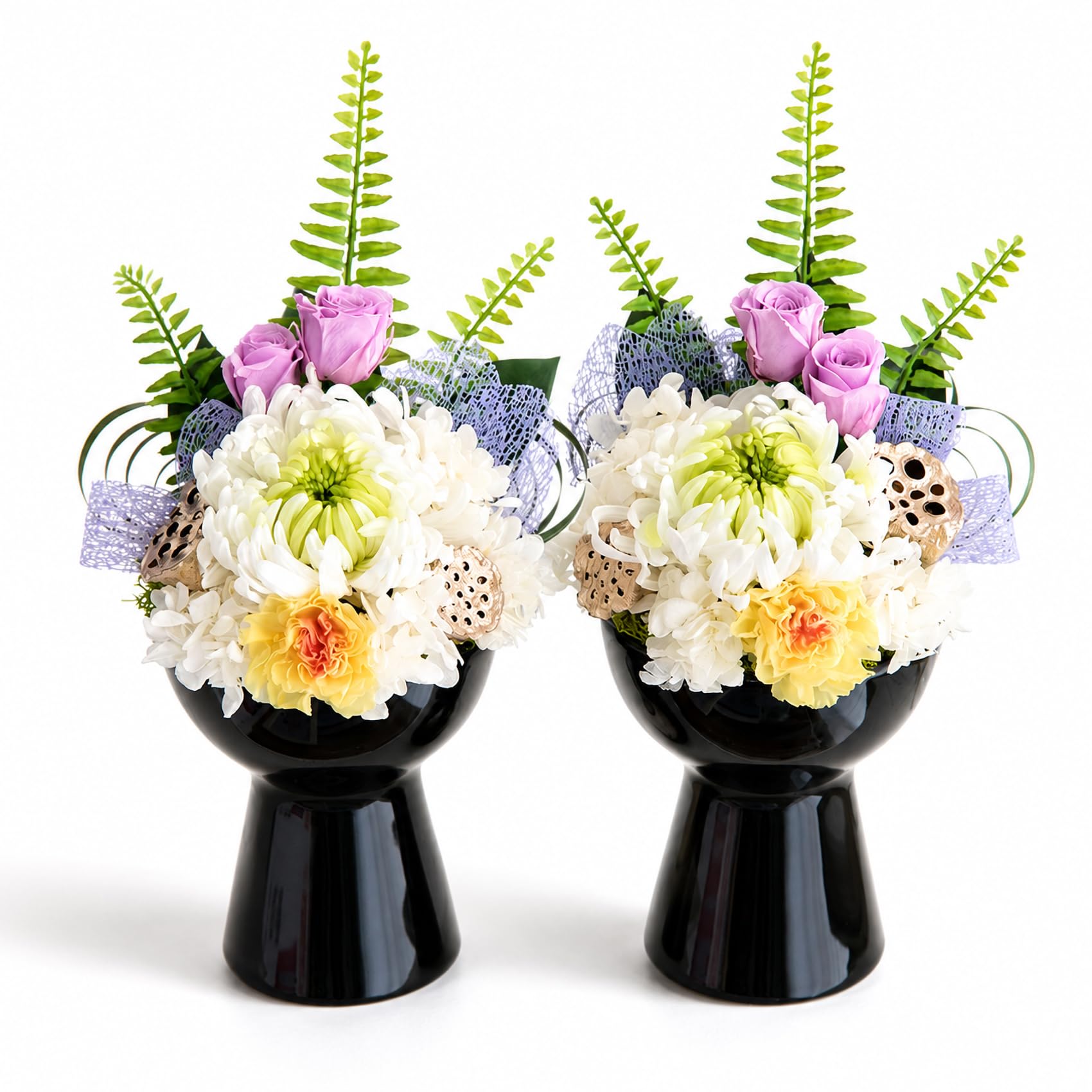 Amazon｜【生花なのに枯れない御供え花】プリザーブドフラワー 一対