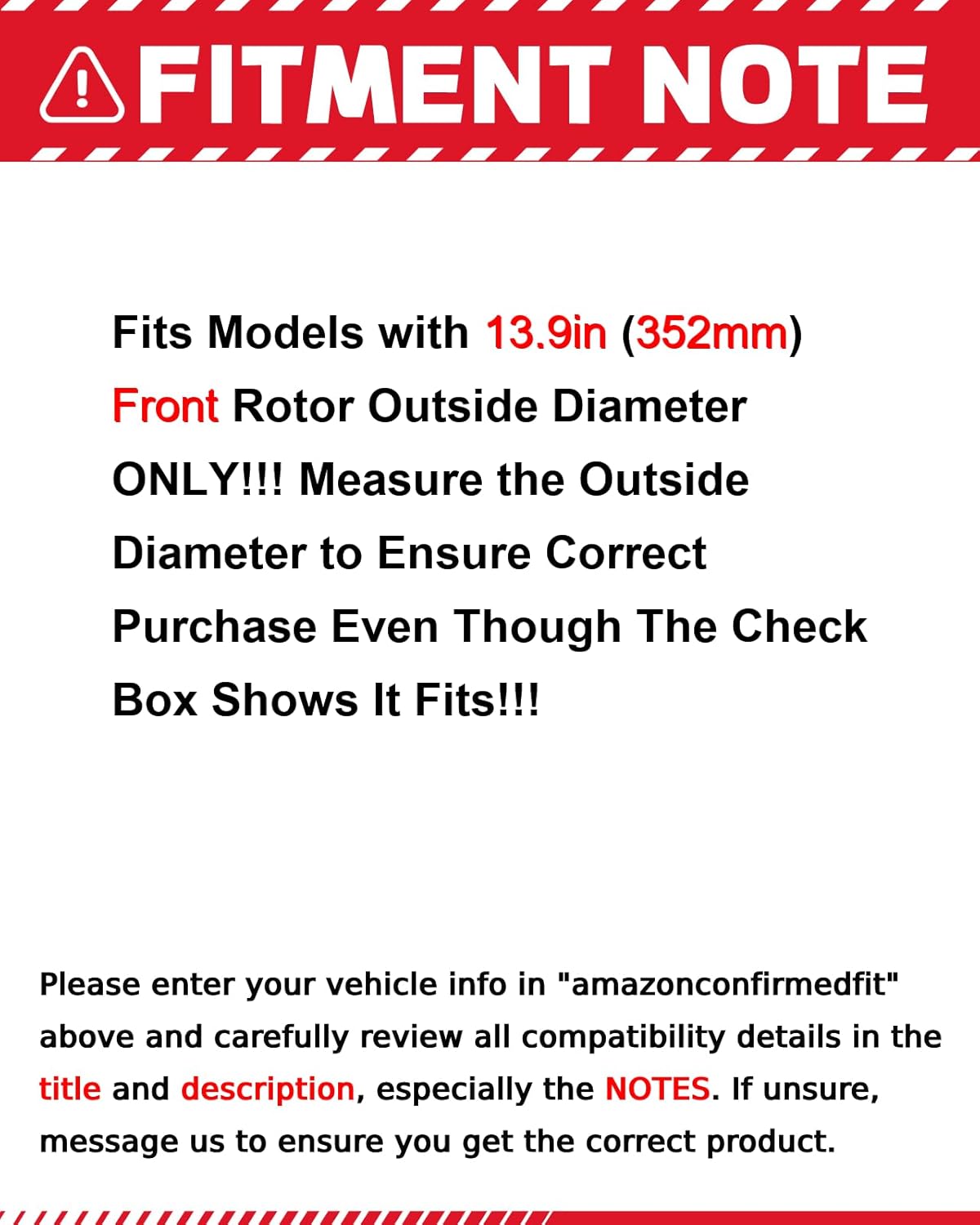 MOTOREVO Front Brake Kit Compatible With Ford Explorer 2013-2019 Geomet Coated Drilled Slotted Disc Brakes Rotors Vented Ceramic Brake Pads Replacement Rotors 13.9in(352mm) S-54285 P-1611A Set of 6