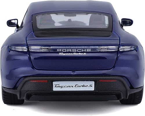 Miniatura 3 de Bburago -18-21098B Porsche Taycan Turbo S en Azul en Escala 1/24 (18-21098B), Unisex, Niños, Color