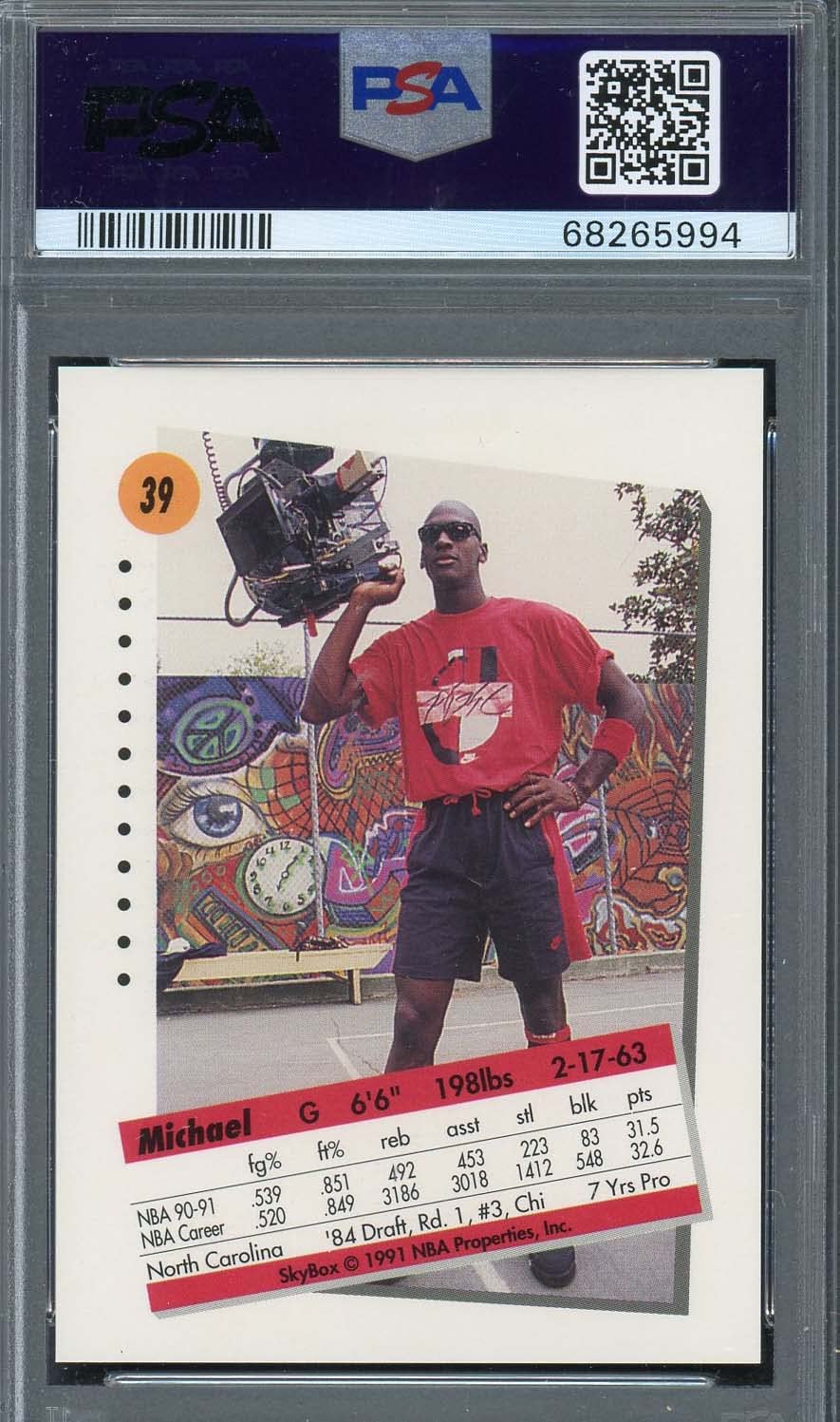 [お盆セール] 1991 Skybox マイケル ジョーダン PSA-10 Amazon.com: Michael Jordan 1991 Skybox Basketball Card #39