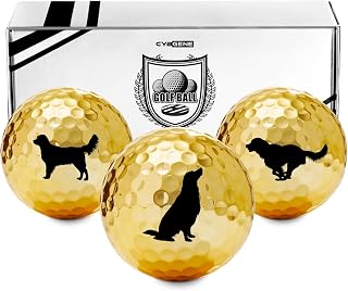 Golden Retriever Gifts Golf Balls Set, Golf Gifts, Cool Accessories for Golfers, Wiener Dog Gifts for Golf Lovers, Perfect for Christmas & Birthday