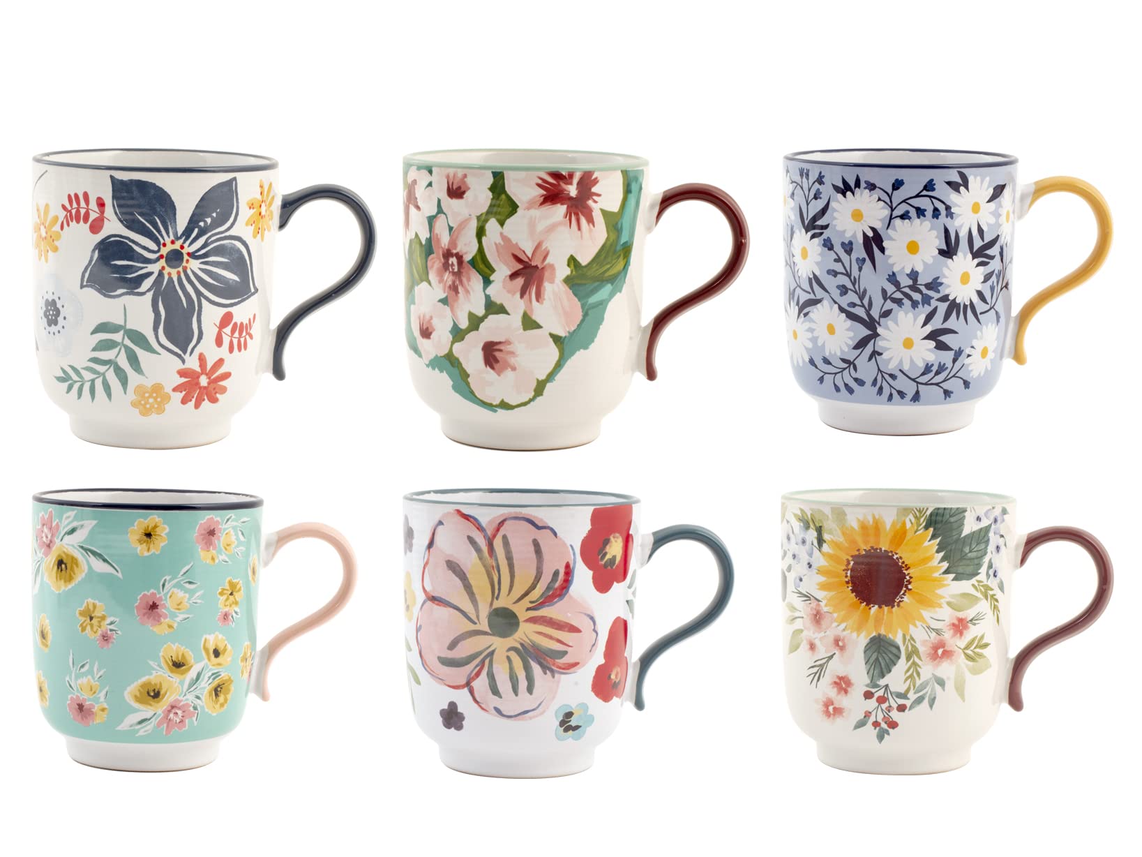 H&H Creamtea Mug Set of 6, New Bone China, Without Saucer, 350cc