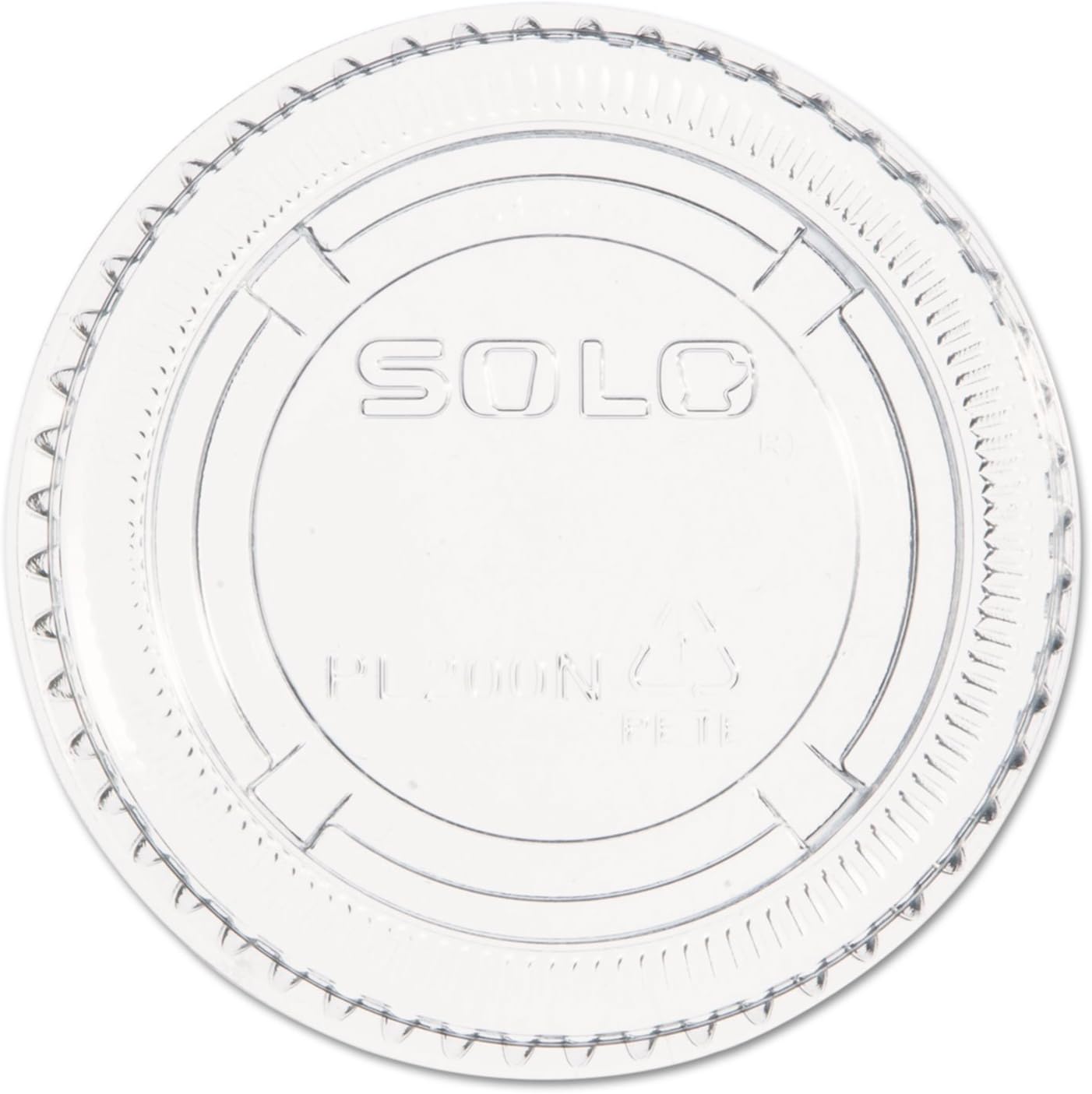 Solo PL200N Clear Portion Container Lid - Fits 1.5-2.5 oz (Case of 2500)