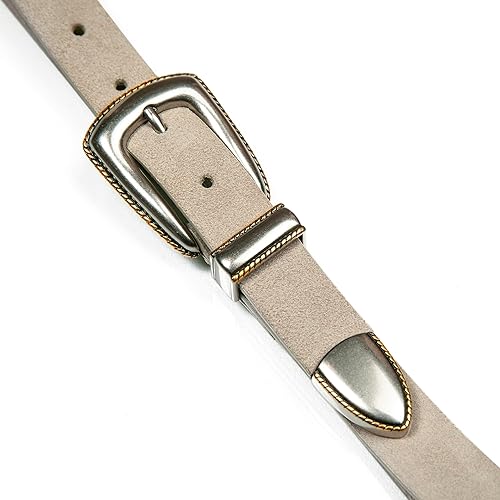 Vista 5 de Lucky Brand Cinturón de cuero inspirado en el oeste para mujer Clásico Patrimonio Americano Casual Vintage Vaquero