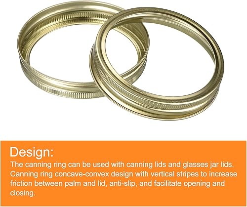 Miniatura 4 de uxcell Anillos para tarros de conserva, 48 unidades, bandas de repuesto para tarros de masón de hojalata de boca ancha a prueba de fugas, se adapta