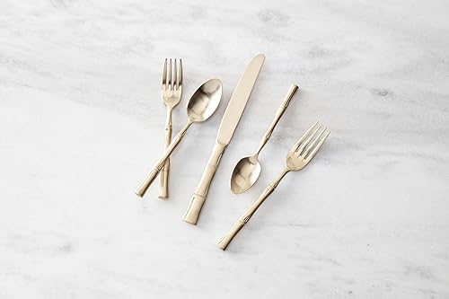 Miniatura 15 de Juego de cubiertos Fortessa, de acero inoxidable 18/10 para bistró, juego para 1 persona, 5 unidades, Pacífico real, 5-piezas, Plateado