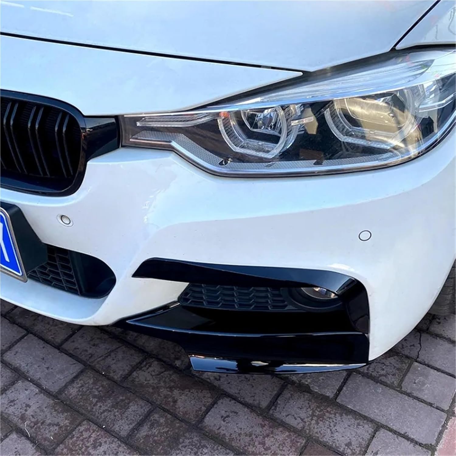 Compatible with BMW 3 Series F30 M Pack 320i 325i 2013-2019 Series Fog Light Front Wind Knife Corner Car Front Face(Style C)