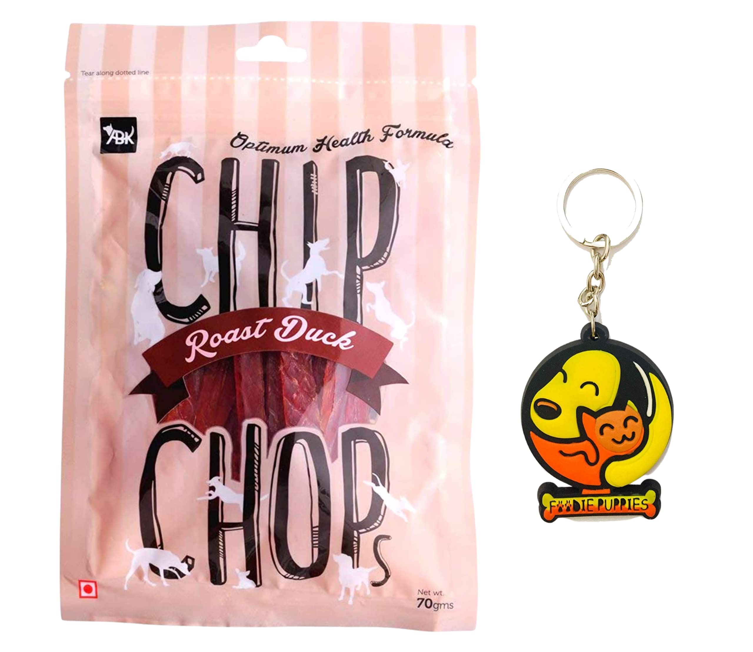 Chip Chops Dog Treats, 70gm (Roast Duck Strips) | (Pack of 1) Optimum Health Formula - Sold by Foodie Puppies with Free Key Ring (B09DP588P7) Amazon Price History, Amazon Price Tracker