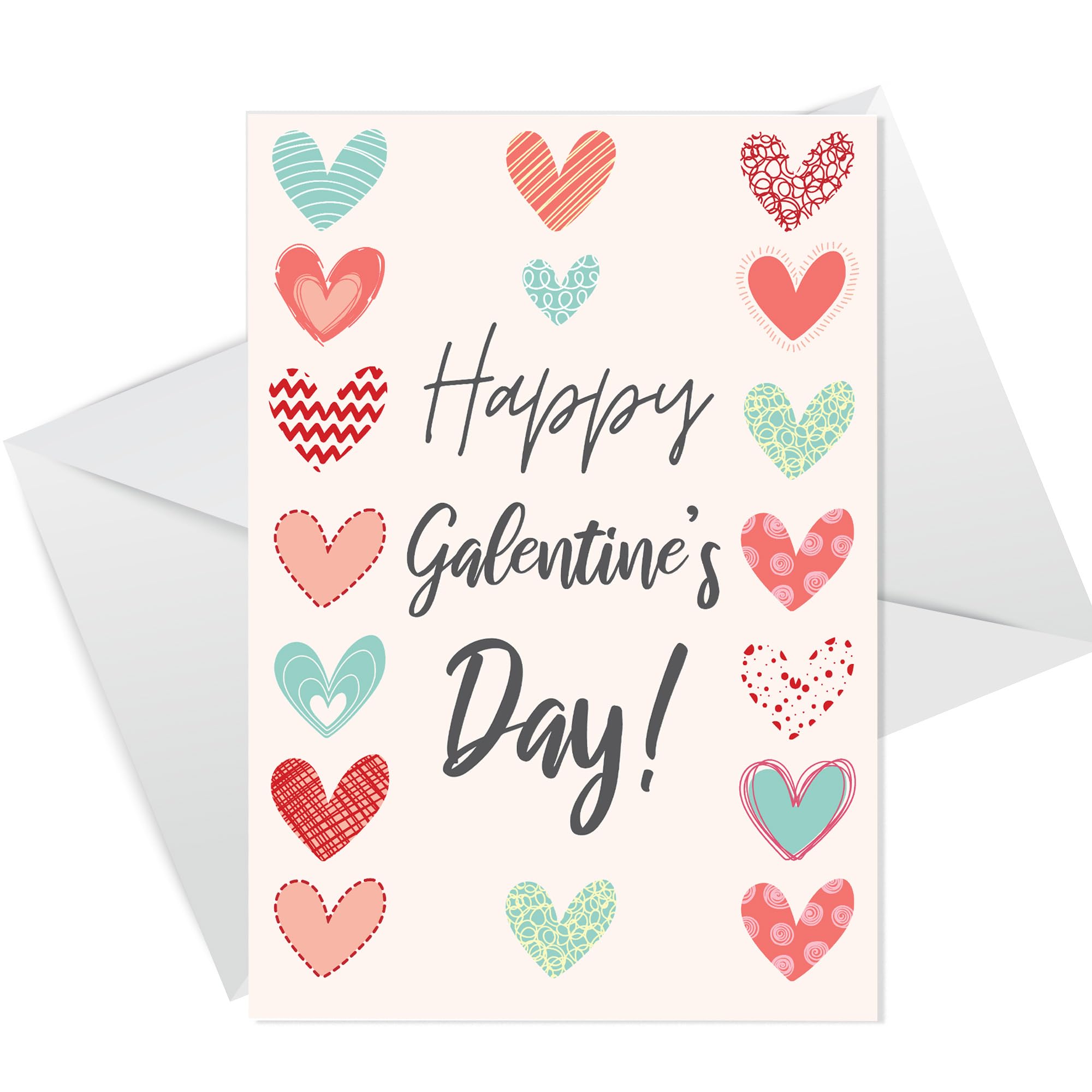 RED OCEAN Happy Galentine's Day Card For Best Friend Galentines Day Card For Best Friend Friendship Card Greetings Card For Her Cute Galentines Day Card