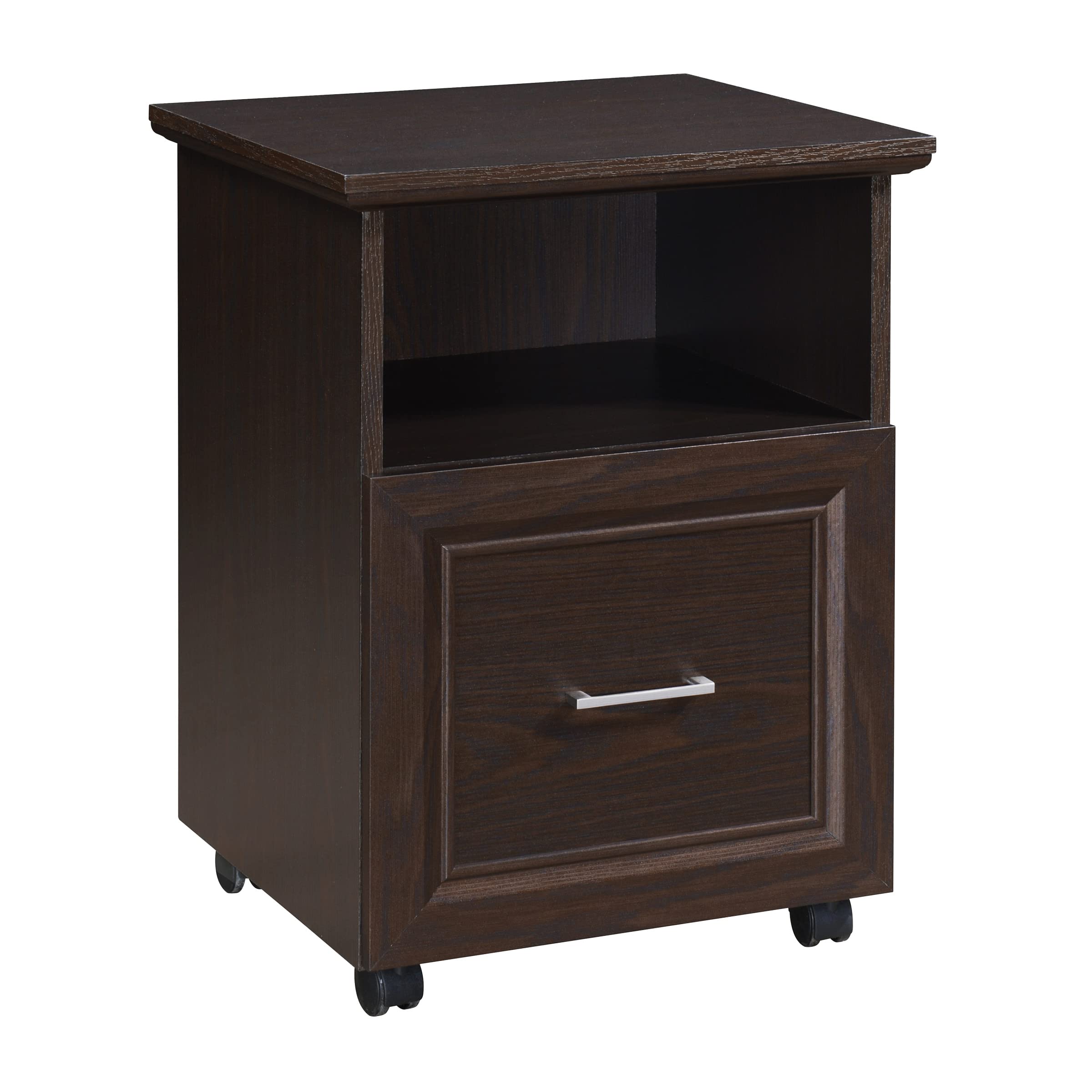 OSP Home Furnishings Jefferson Rolling File Cart and Printer Stand with Lockdowel Fastening System, Espresso