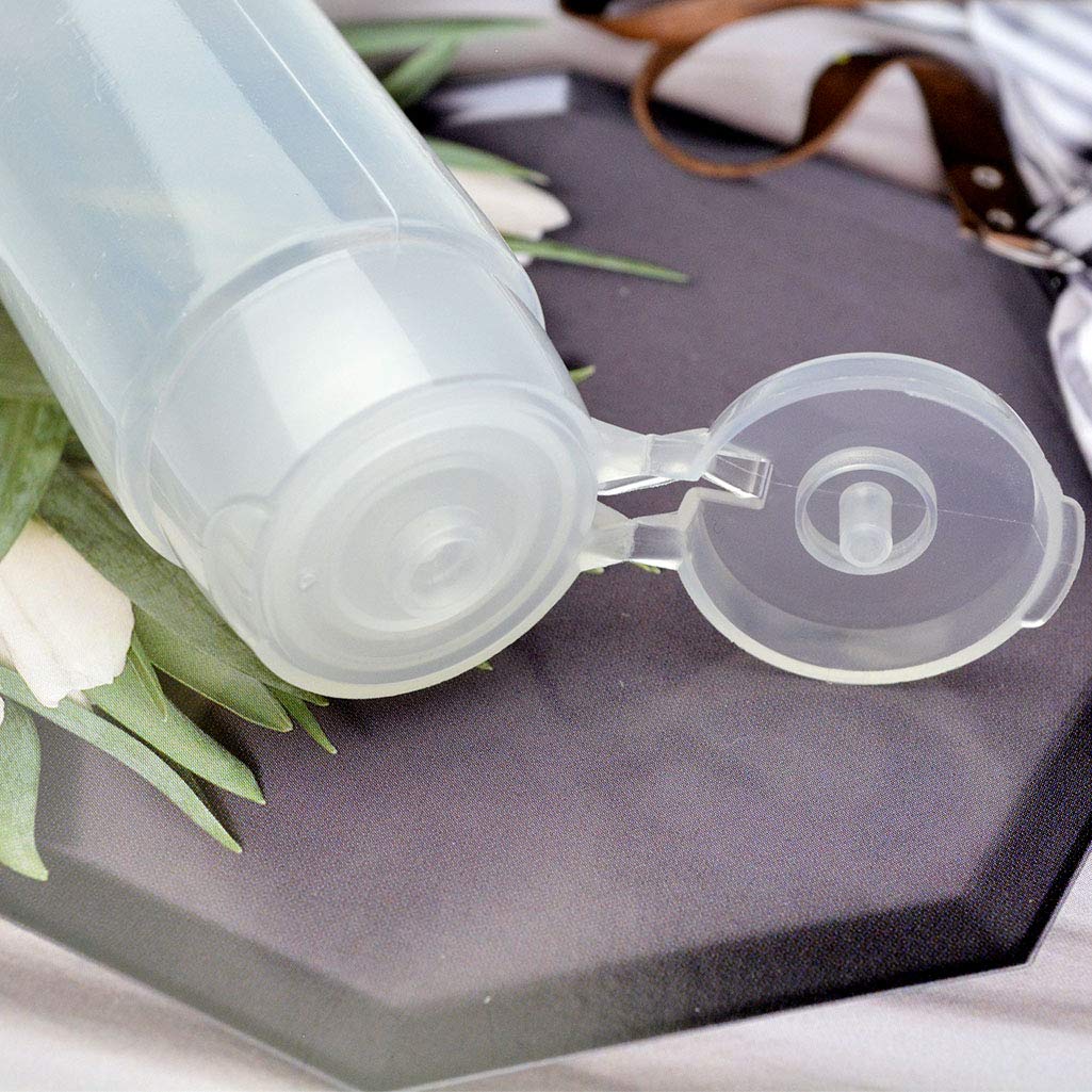 Nydotd 18 Pack Travel Size Plastic Squeeze Bottles for Liquids, 50ml/1.7oz TSA Approved Travel Bottles Makeup Toiletry Cosmetic Containers Leak-Proof Travel Containers with Flip Caps Refillable (50ml) : Beauty & Personal Care
