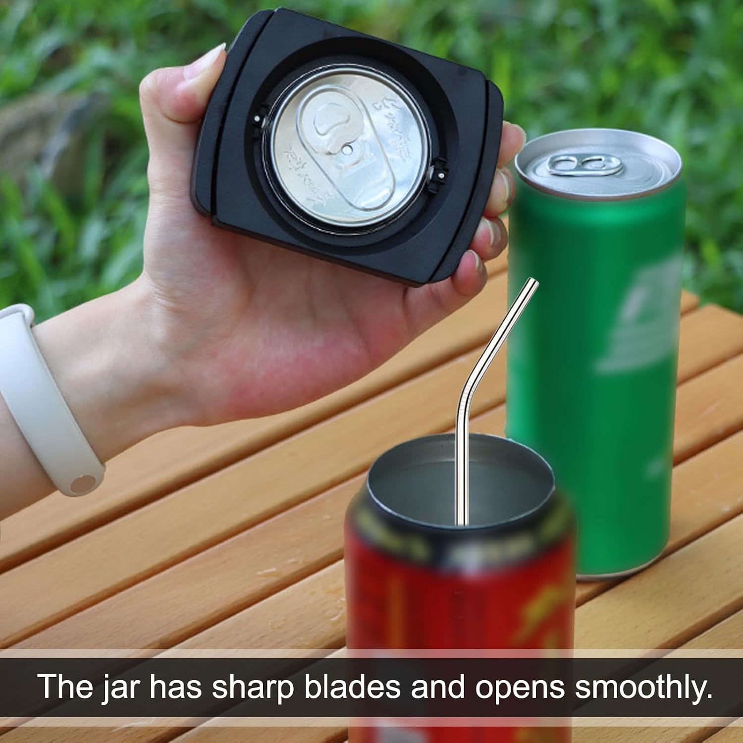 1 Pcs Beer Can Opener,Can Top Remover,Soda Can Opener Equipped image 5