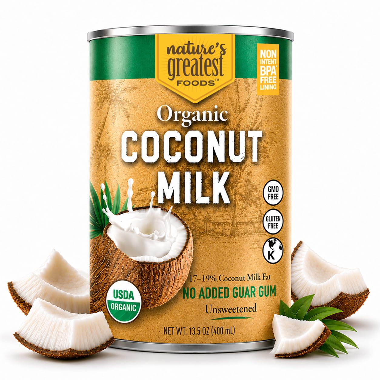 Amazon.com: Nature's Greatest Foods Organic Coconut Milk - 13.5 oz
