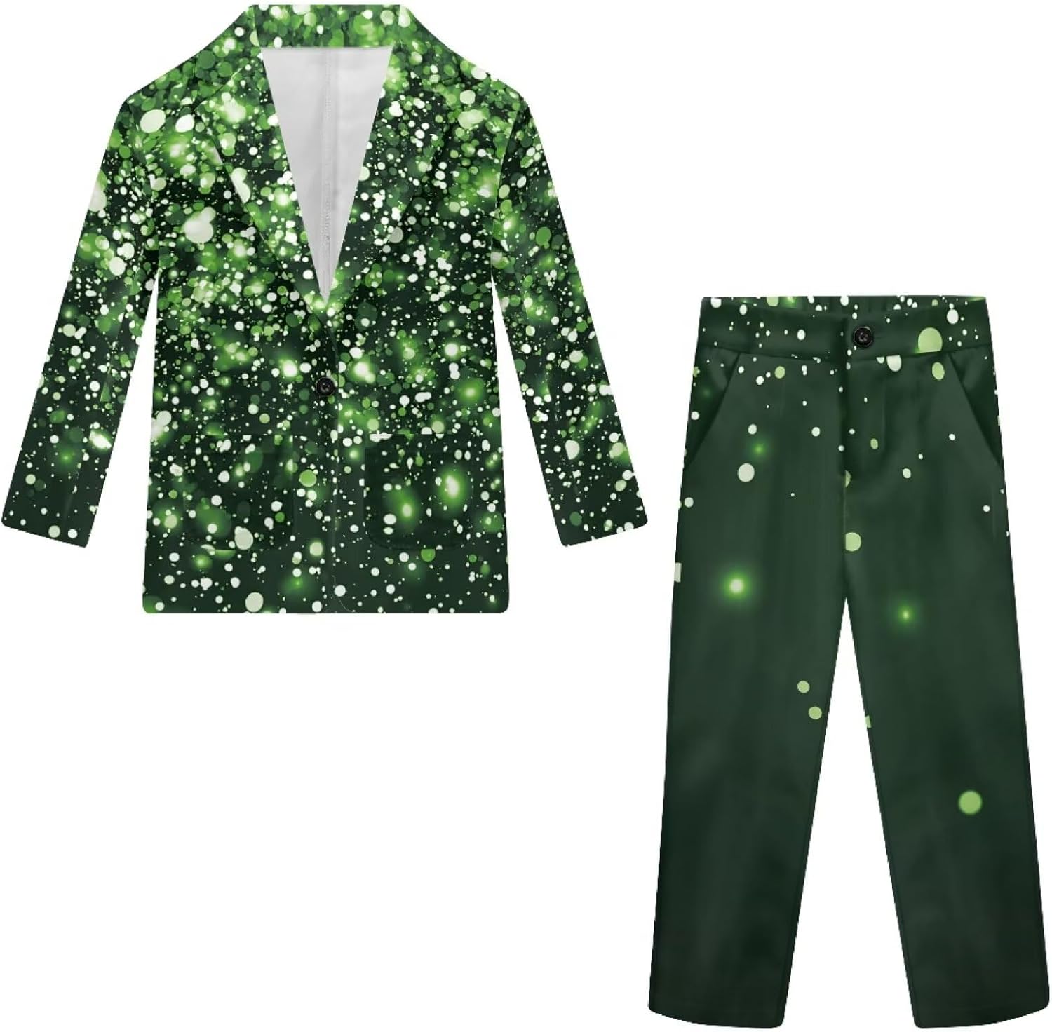 St. Patrick's Day 2Pcs Suit Set for Boys Kids Soft Boys Tuxedo 6-12 Years