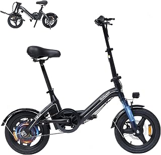 Bodywel Electric Bike for Adults 750W Motor, 20 mph Folding Ebike, 14" Adult Electric Bicycles with Smart 15° Uphill, 36V 13Ah Battery, E Bikes for Adults and Teens