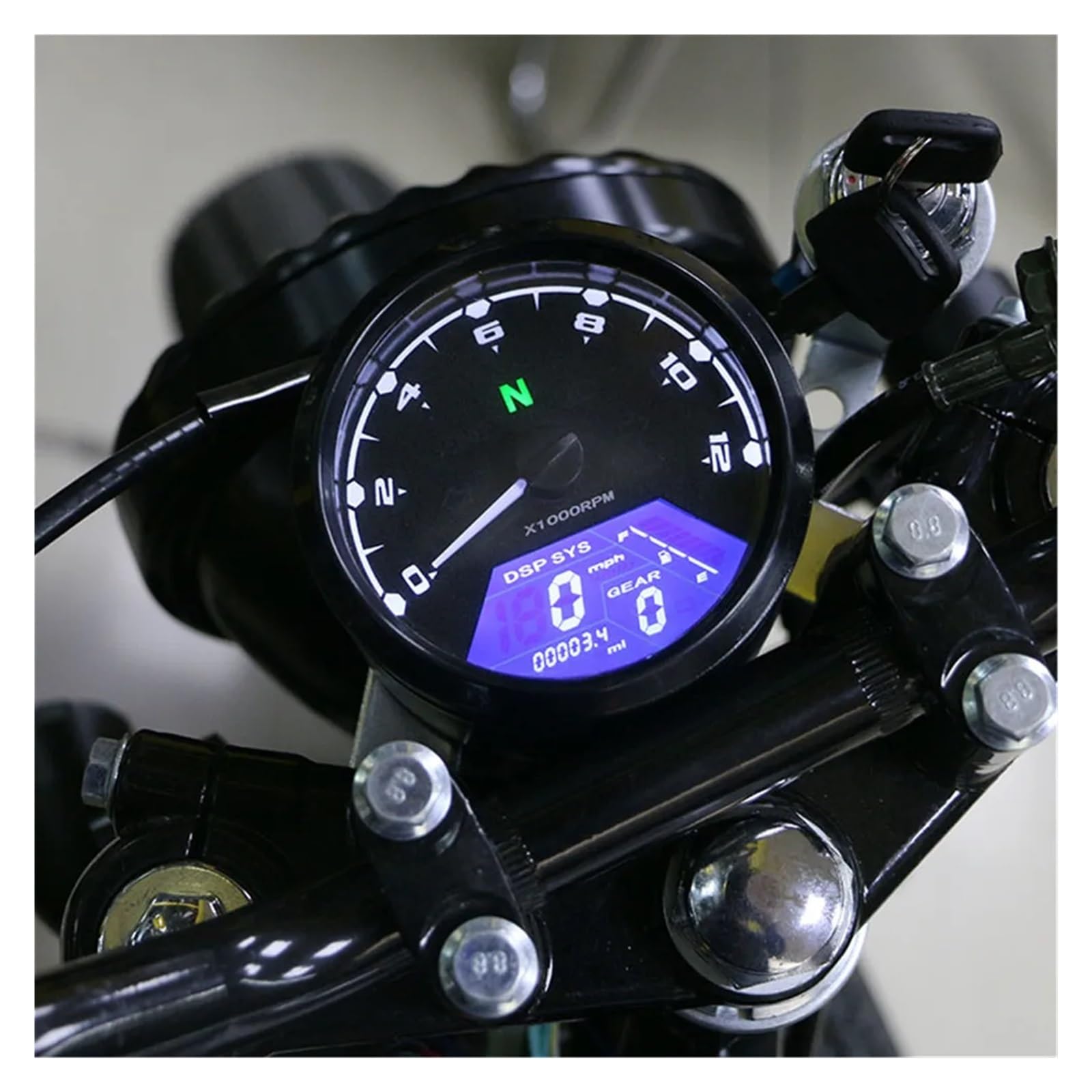 Compteur d'huile moto LED multifonction pour éviter les pannes de moteur et de carburant