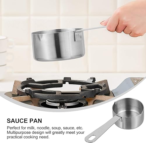 Miniatura 6 de 1pc ollas de cocina calentador de mantequilla cuchara cuchara salsa cuchara antiadherente cuchara de acero inoxidable utensilios de cocina cuchara