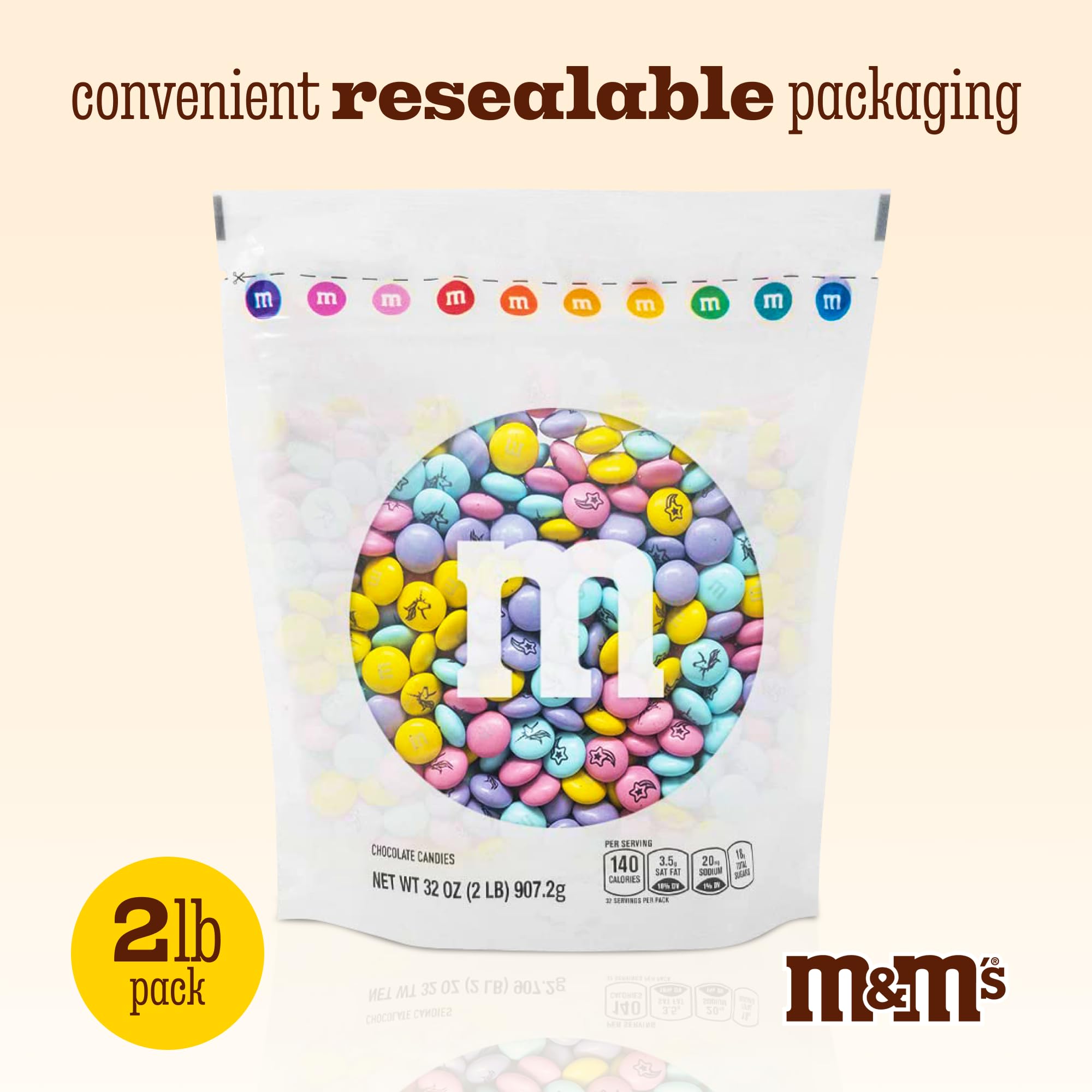 Amazon.com: M&M'S WORLD Unicorn Printed Milk Chocolate Candy-2lbs