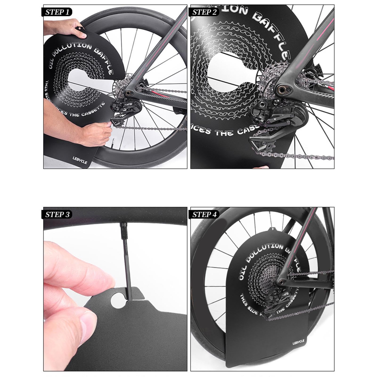 Protege Disque Velo Protecteur De Rayons DAZZLEEX - Disque Transparent ABS Pour Freins à Disque De VTT Protection Rayon De Roue Libre