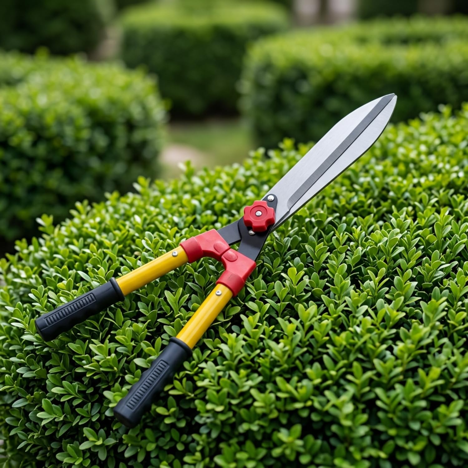 ecofynd Garden Hedge Shears with 7.8-Inch Long Straight Sharp Blades, Manual Plant Cutter with Non-Slip Rubber & Plastic Grip Handle for Trimming Hedges, Shrubs, Bushes & Garden Plants (GT029)-image-34