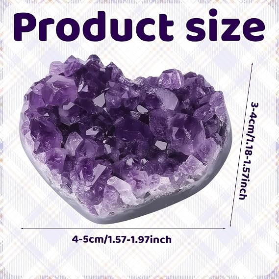 1 PCS Amethyst Ccrystal, 4-5 Cm Gemstone Collection Display Meditation Practice Accessory Anxiety Management Tool Amethyst Crystal, Purple Mineral Rock