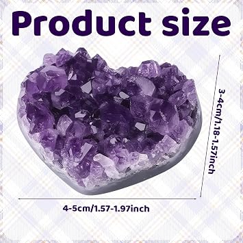 1 PCS Amethyst Ccrystal, 4-5 Cm Gemstone Collection Display Meditation Practice Accessory Anxiety Management Tool Amethyst Crystal, Purple Mineral Rock