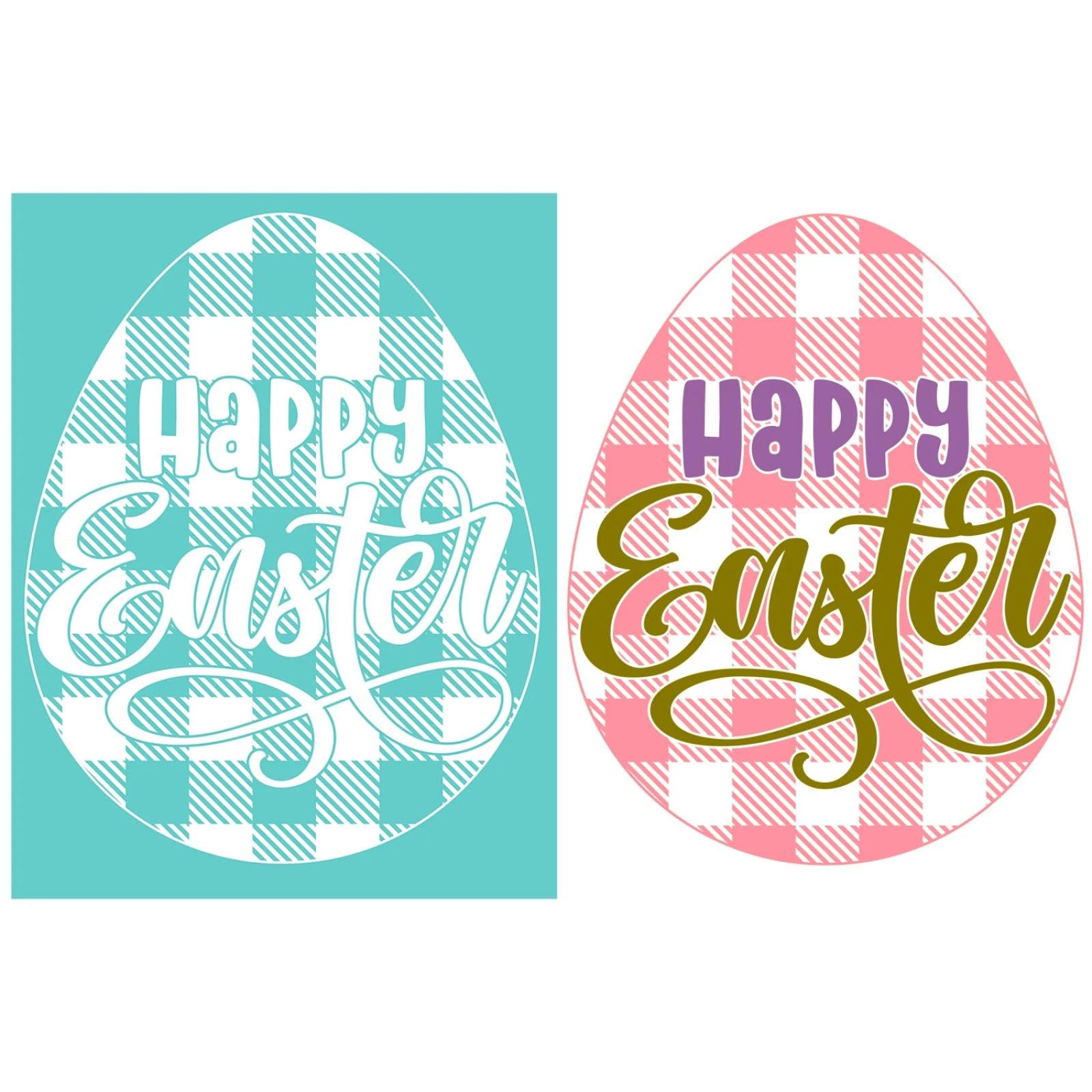 MANGOUSONG Screen Printing Kit,21.5x28cm Egg Silk Screen Stencils Reusable Silkscreen Print Kit for Printing Handbag Decoration Template ?Seal Tool