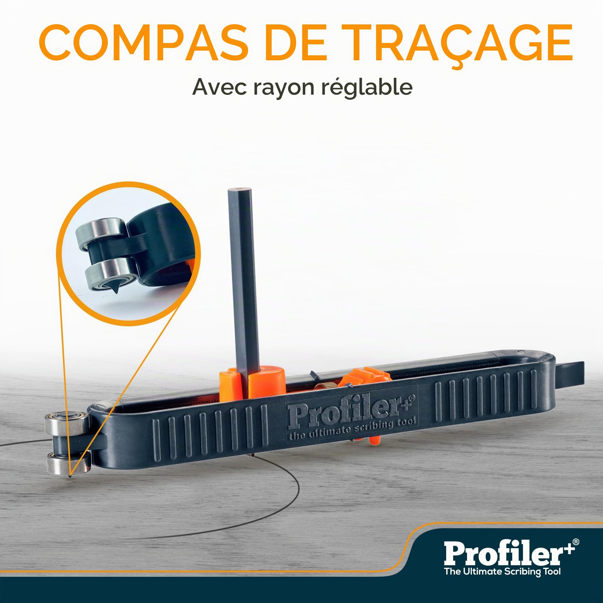 Profiler+ L'outil de traçage ultime. Transférez le contour de n'importe quelle surface sur votre matériau avec rapidité et précision à l'aide de votre marqueur préféré