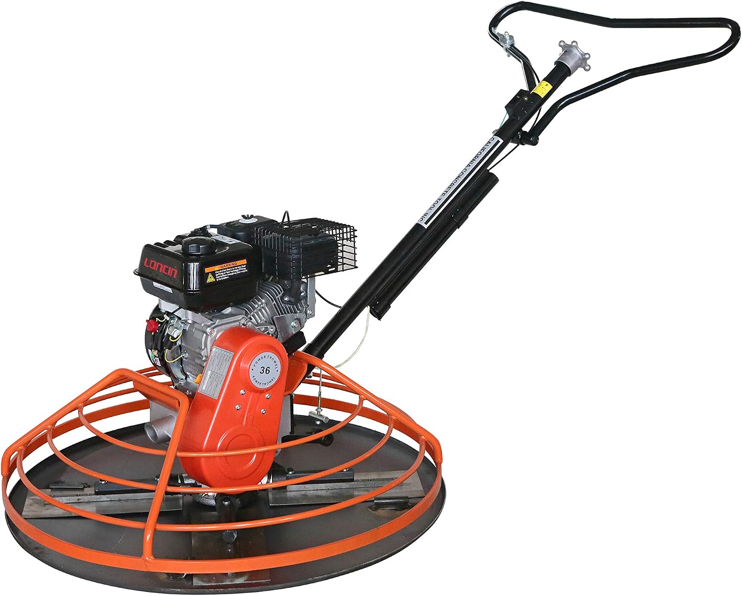 CCTI Walk-Behind 36" Power Trowel with Float Pan - Powered by 5.5 HP Loncin G200FA Gasoline Engine