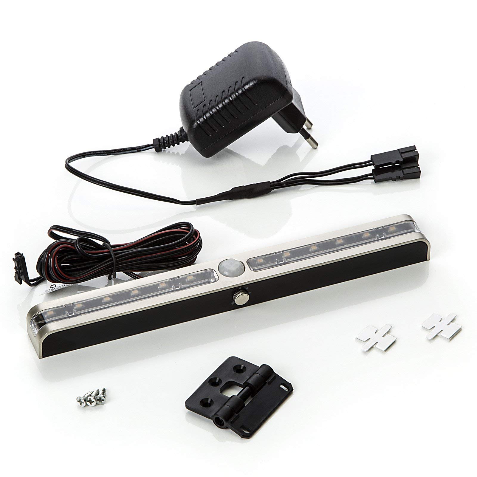 SOTECH 2x LED Orientierungslicht VIA mit Driver PIR Sensor Schrankleuchten | Nachtlicht Möbelleuchten