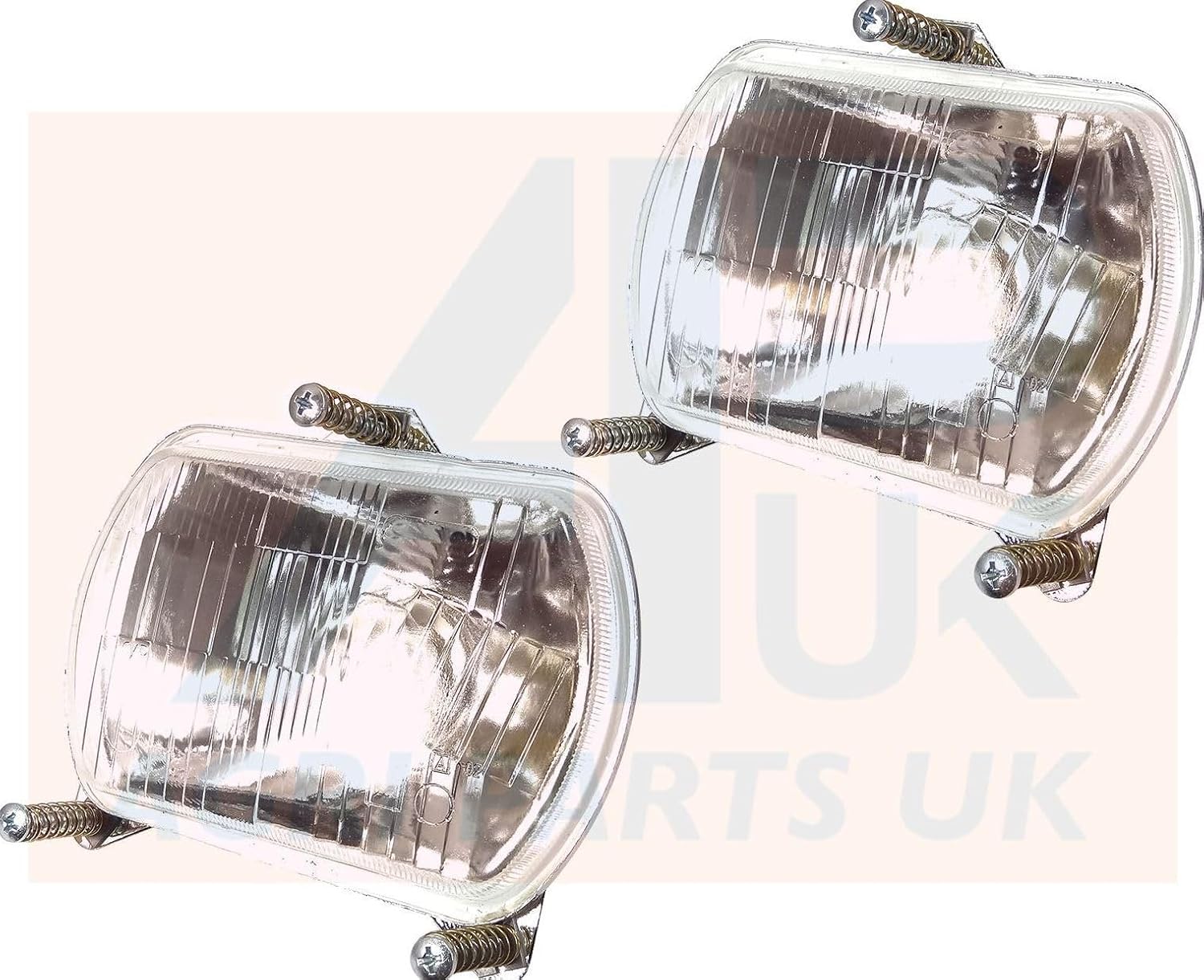Headlight Headlamps pair L/R with 12v bulbs for Fd New Holland Tractor 3435 3830 3935 4030 4135 4230 TN95FA TN95VA