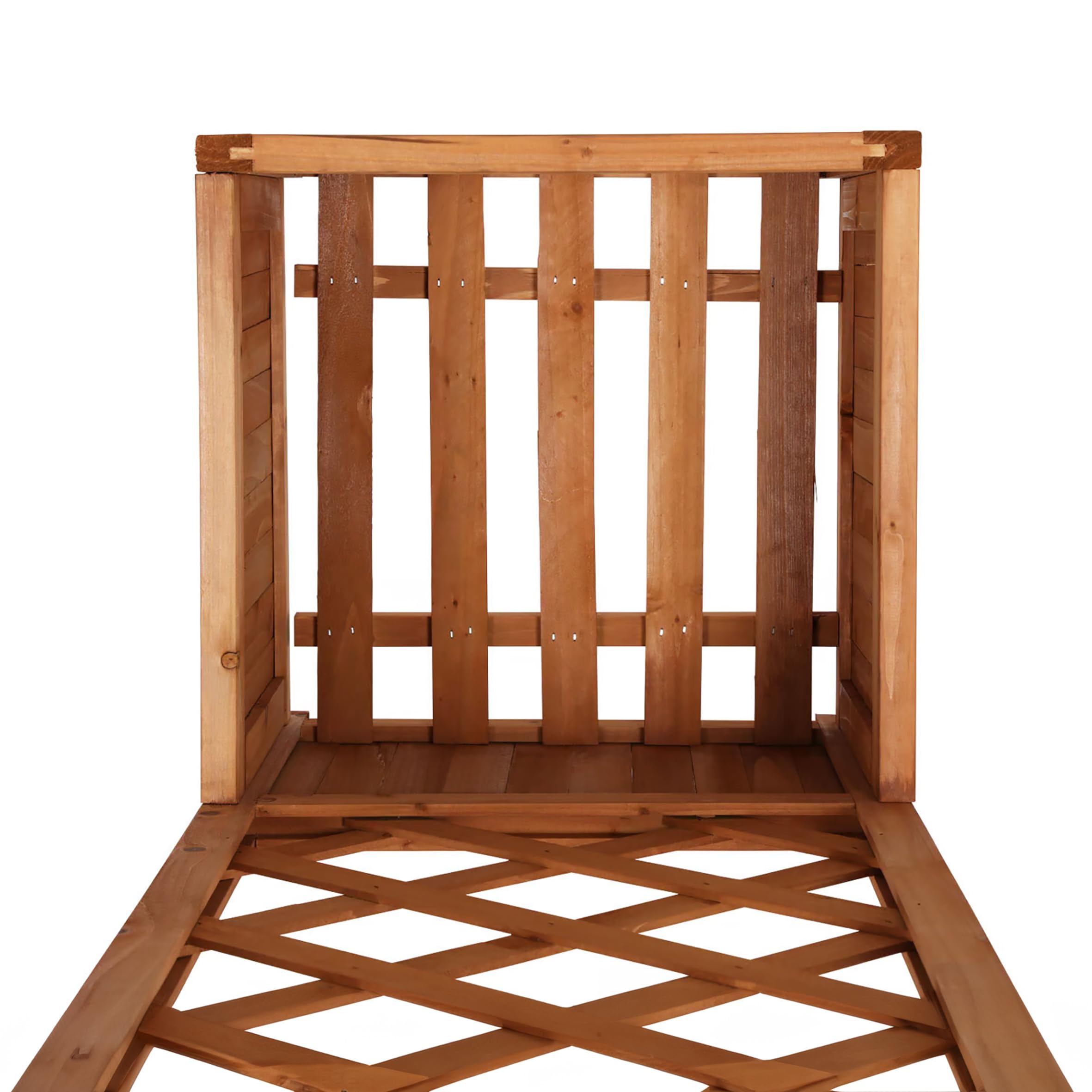 Spetebo Holz Pflanzkübel mit Spalier - 135 x 40 cm - Blumenkasten mit Rankhilfe - Garten Deko Pflanzkasten Blumenkübel Blumentopf mit Gartenspalier Rankgitter für Kletterpflanzen Rankgewächs