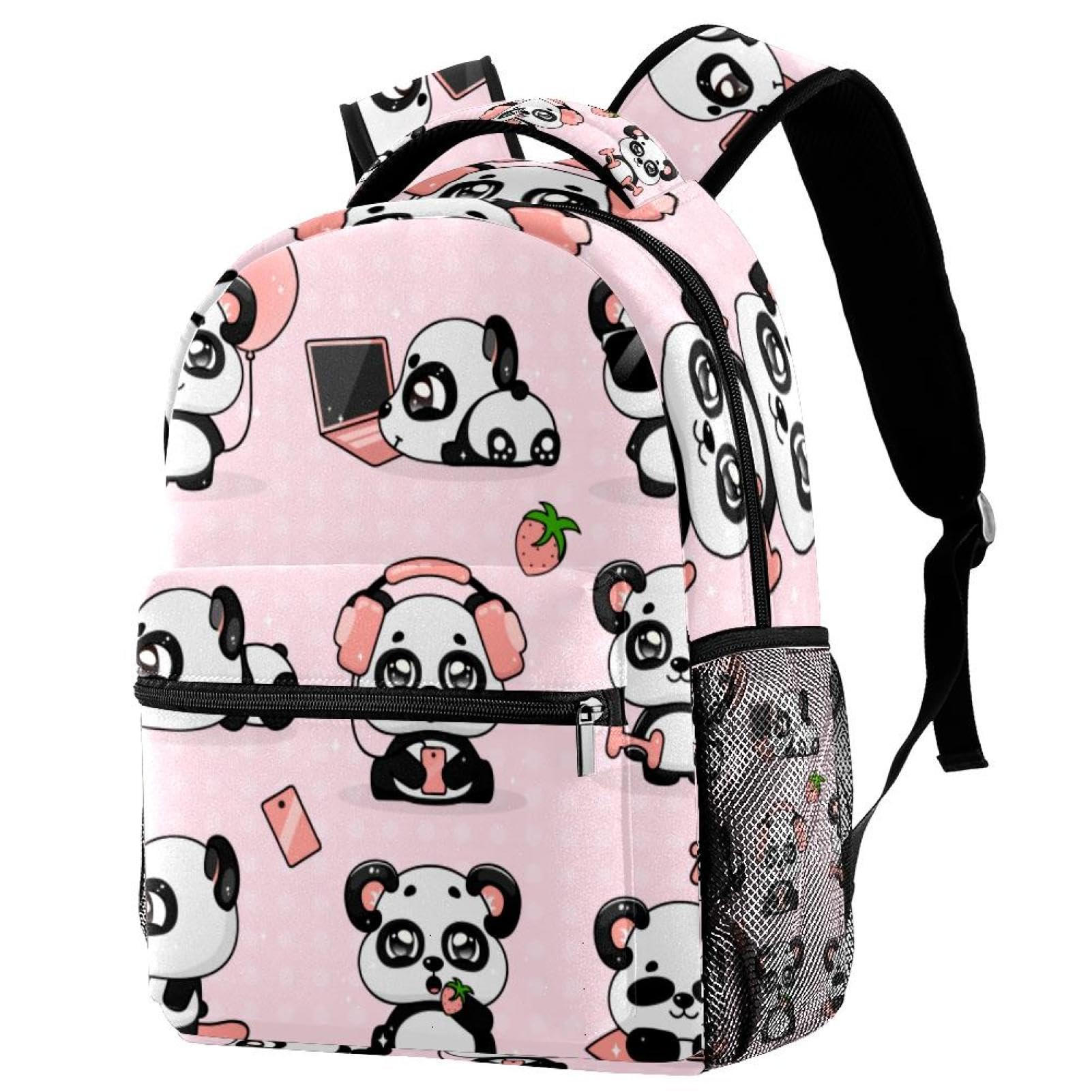 Sac à dos léger et compact petit panda fou style décontracté