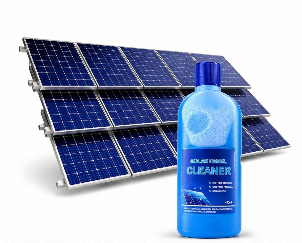 Heavy Duty Solar Panel Cleaning Solution 500ml | Deep Clean Formula | Restores Maximum Sunlight Absorption | Safe & Effective Cleaner-image-35