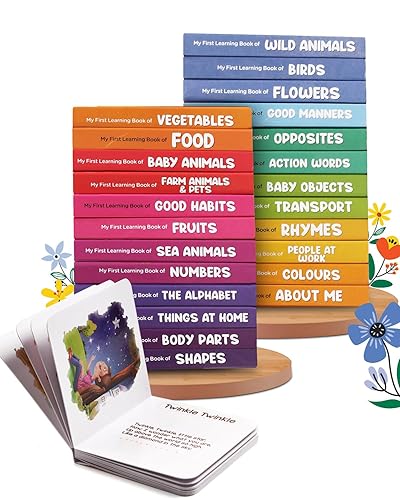 Intelliskills My First Learning Set of 24 Premium Board Books for Babies &amp;Toddlers|0-3 Years|Early Learning Educational &amp; Activity Montessori Book for Toddlers|Alphabets, Numbers,Shapes etc|240 Pages