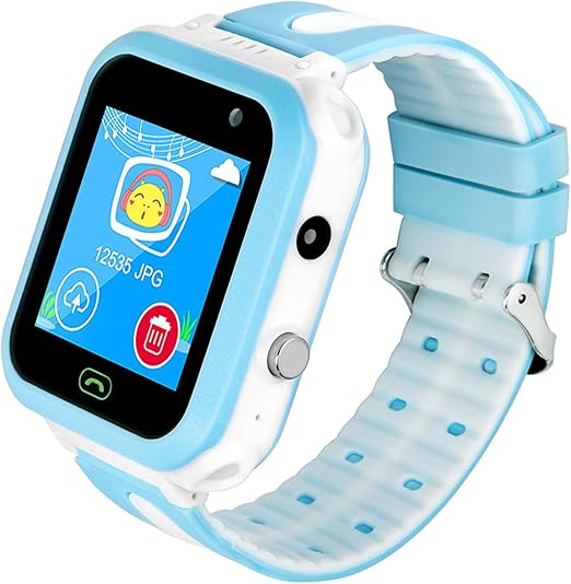Amazon Com Kids Smartwatch With Gps Tracker Ip67 Waterproof Smart Watch For Kids Toddlers Phone Watch With Alarm Clocks Blue Electronics