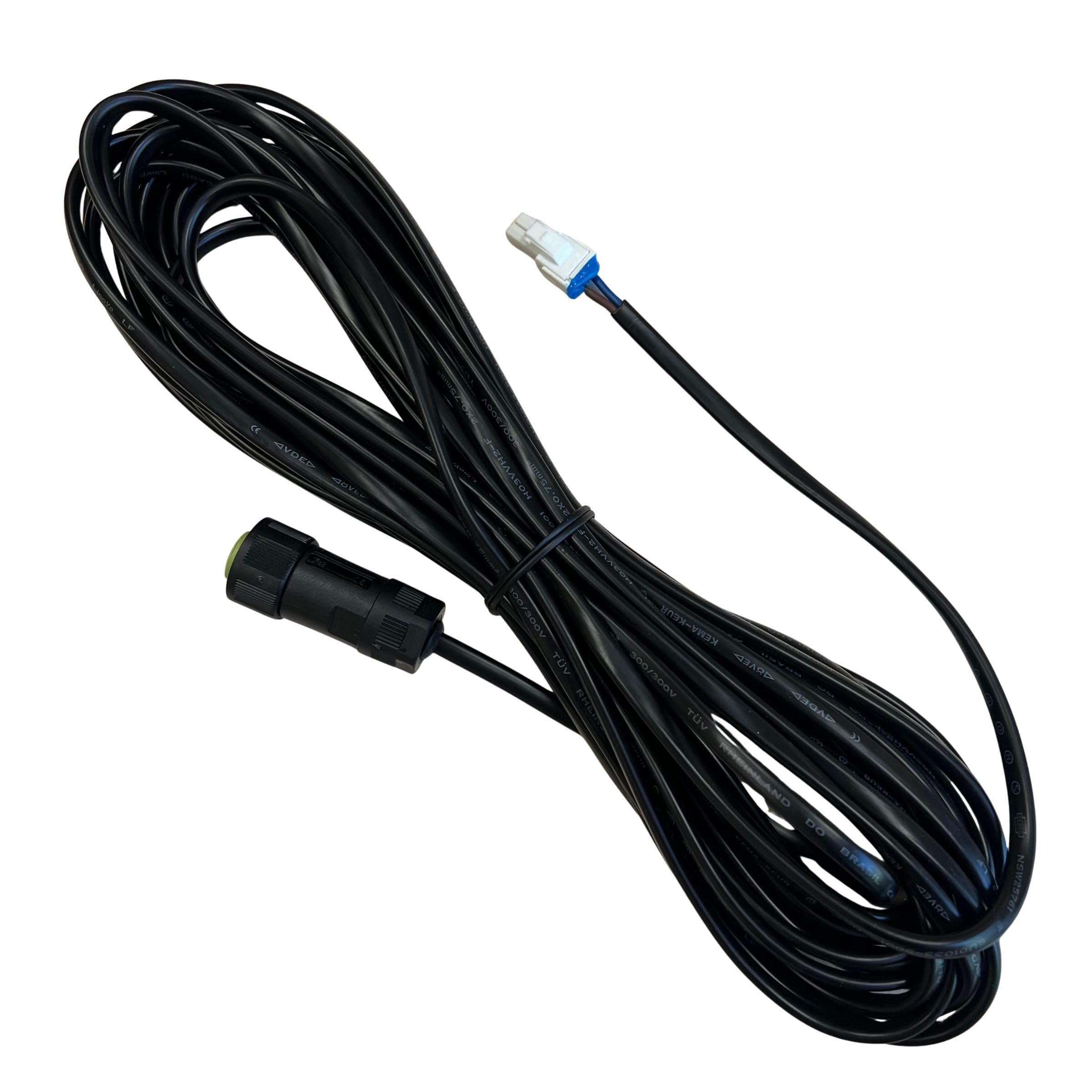 TIMBERA Kabel do ładowania Worx Landroid 10 m, żeński na męski, kabel zasilający do podłączenia zasilacza ze stacją ładującą, 10 metrów