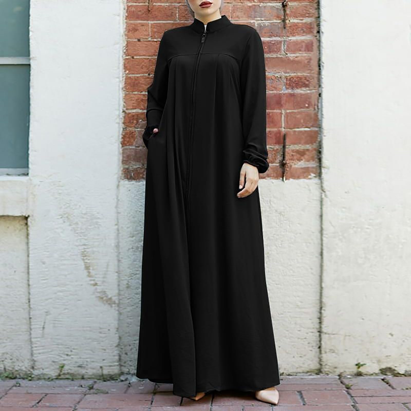 Gebetskleidung FüR Frauen Abaya Damen Muslimische Kleider Hijab Kleid Langarm Gebetskleid Burka Muslim Kleidung Türkisch Lang Namaz Elbisesi Kadin Kleider Islamische ramadan Ferace Tesettür Kostüm
