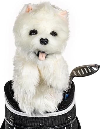 Daphnes Headcovers Westie Driver Headcover | Premium Driver Headcovers | Funny Golf Club Covers | Stylish Protection for Your Clubs | Mens Golf Gear | Driver Headcover for Men and Women