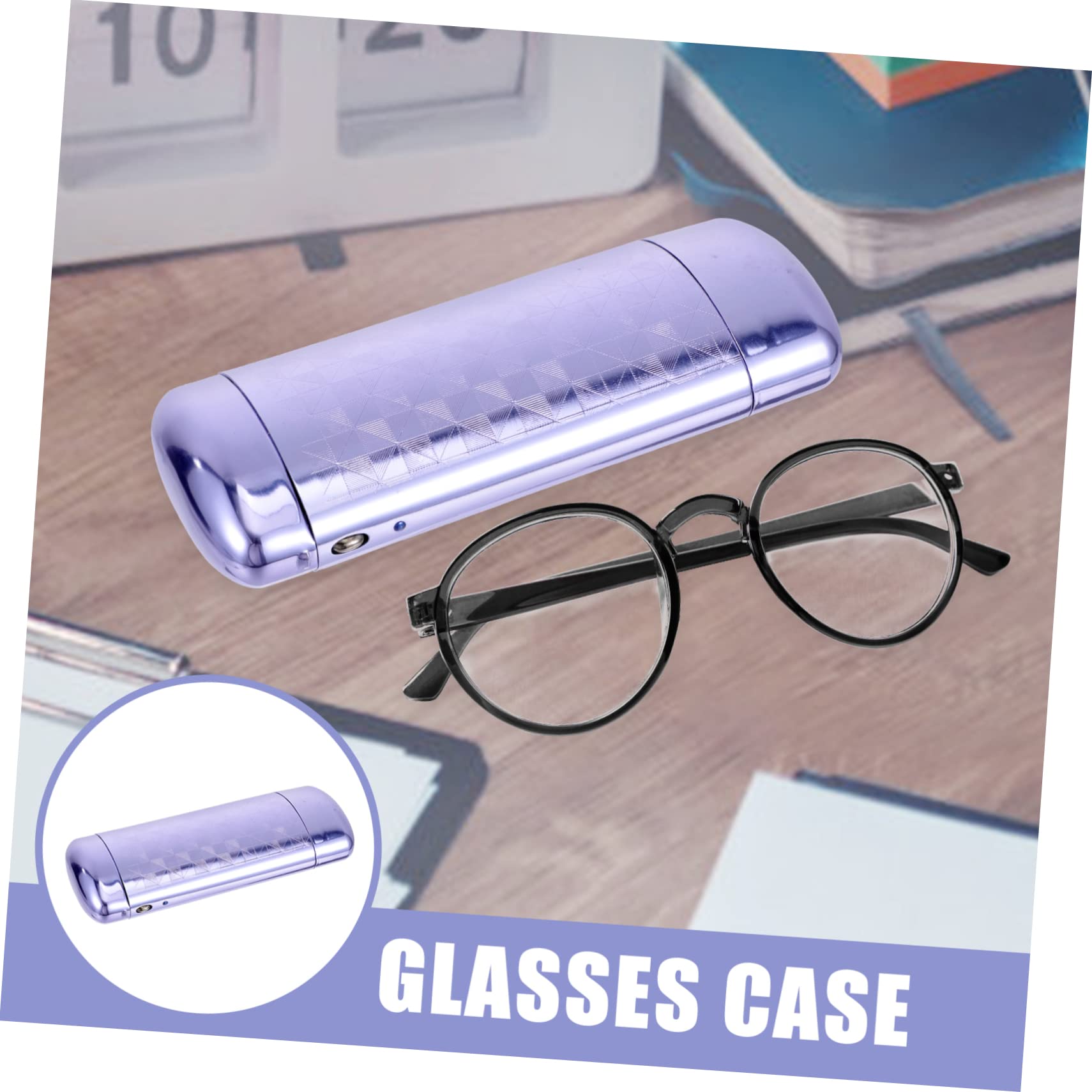 VALICLUD 3pezzi Astuccio Occhiali Alluminio Elegante e Resistente Contenitore Protettivo Per Sole Design Semplice e Portatile Adatto Tutte Le Misure Di Occhiali Per Viaggi e Regali