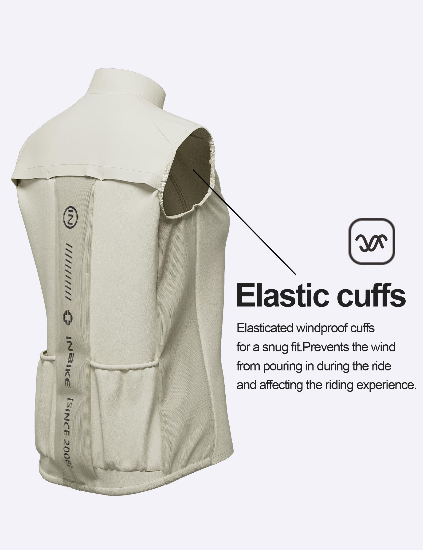INBIKE Gilet Antivento Ciclismo Donna Gilet Running Traspirante Gilet Bici Sportivo Leggero Anti-UV Catarifrangente Per Corsa Trekking