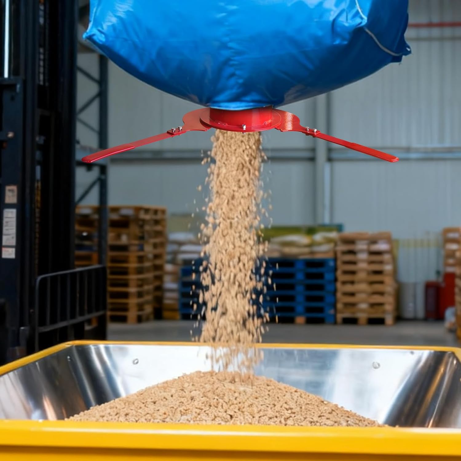 Bulk Bag Unloader for Animal Feed, Grain & Fertilizer | FIBC Big Bag Dispenser | Heavy-Duty, Portable Tool for Farm, Warehouse, Construction