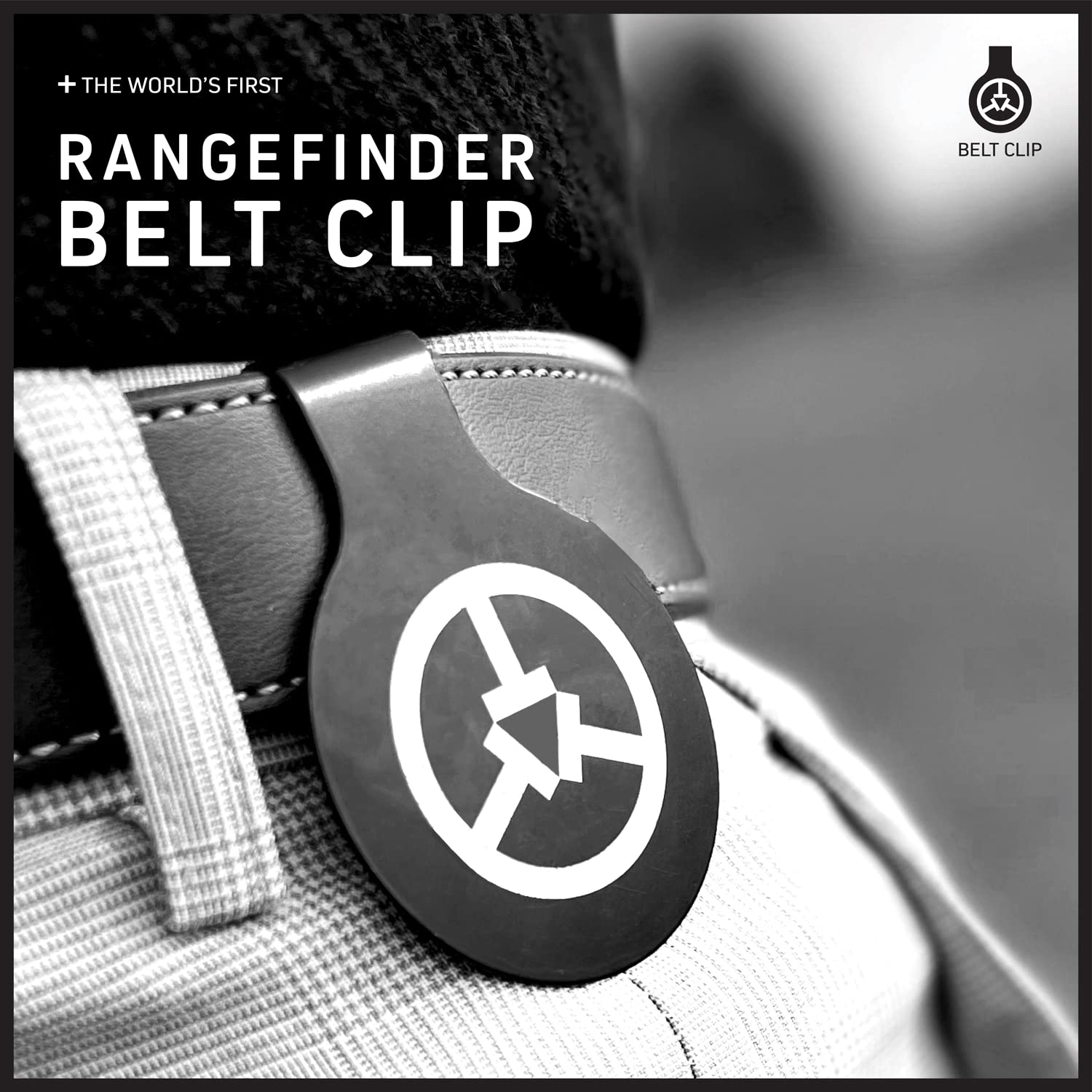 TecTecTec KLYR Telémetro de golf con pendiente, clip para cinturón, soporte magnético. Telémetro láser con última óptica, funda de gama alta, marcador de pelota de golf con imán (amarillo)
