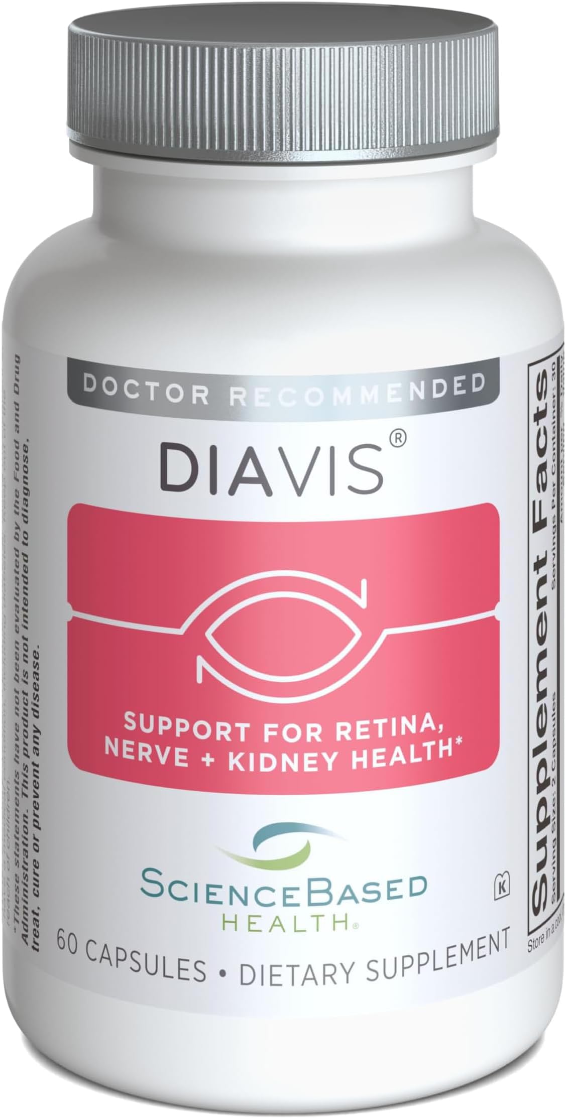 - DiaVis – Retinal & Nerve Health Supplement – with Benfotiamine, Curcumin, Resveratrol & Grape Extract – Supports Circulation, Oxidative Stress & Kidney Function – 60 Capsules