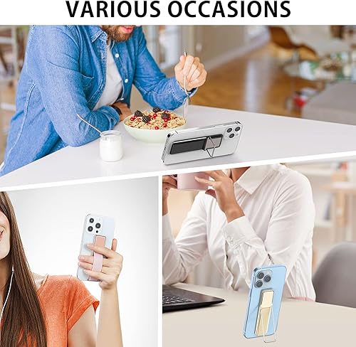 Miniatura 6 de Soporte de teléfono para mano, agarres de teléfono para la parte posterior del teléfono, correa de teléfono celular adecuada para iPhone, Samsung y