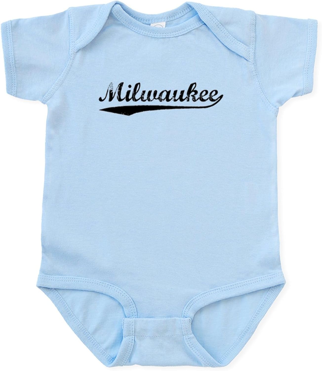 CafePress Vintage Milwaukee (Black) Infant Bodysuit Cute Infant Bodysuit Baby Romper