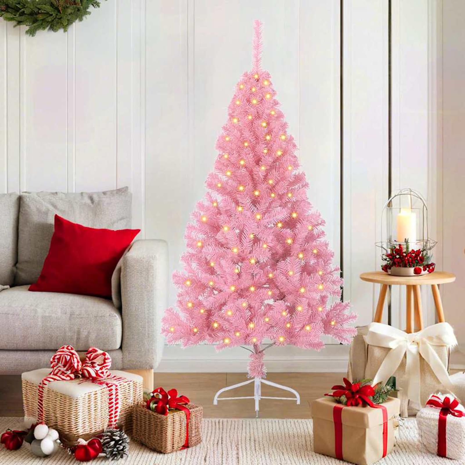 Árbol de Navidad artificial LED para decorar el jardín o el salón en fiestas