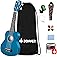 Donner Soprano Ukulele for Beginners 21 Inch Ukelele Starter Bundle Kit with Free Online Lessons Bag Strap String Tuner Picks